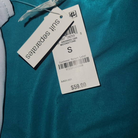 Light Gray Ruffle Blouse - Picture 4 of 5